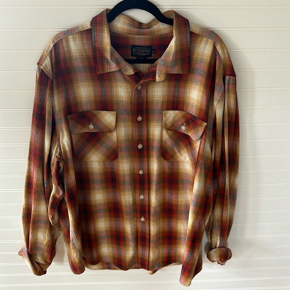 Men’s Pendleton Plaid Button Up Shirt size 2x - Picture 1 of 5
